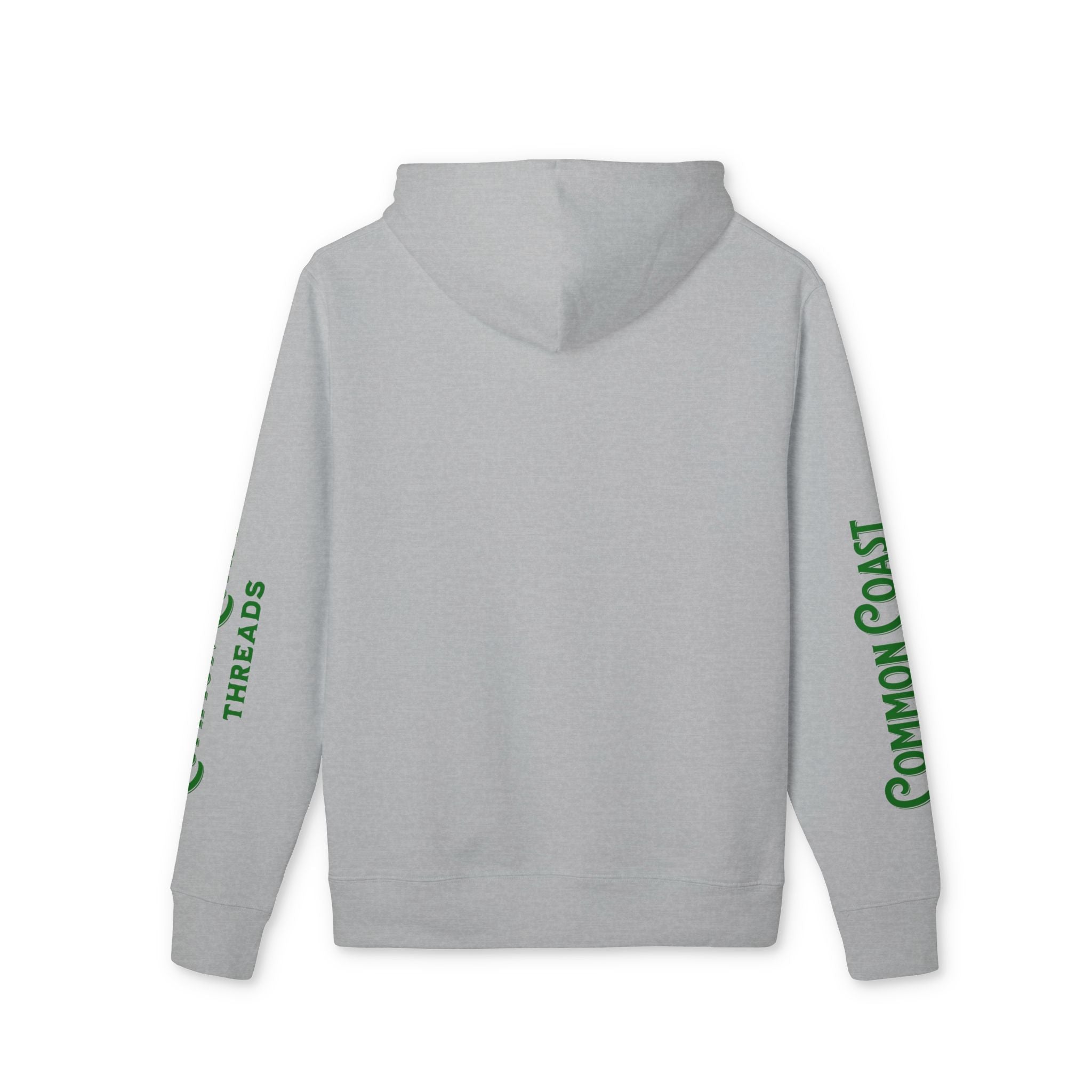 Organic Cotton Hoodie — "Make Waves Not War" Surf Graphic Pullover