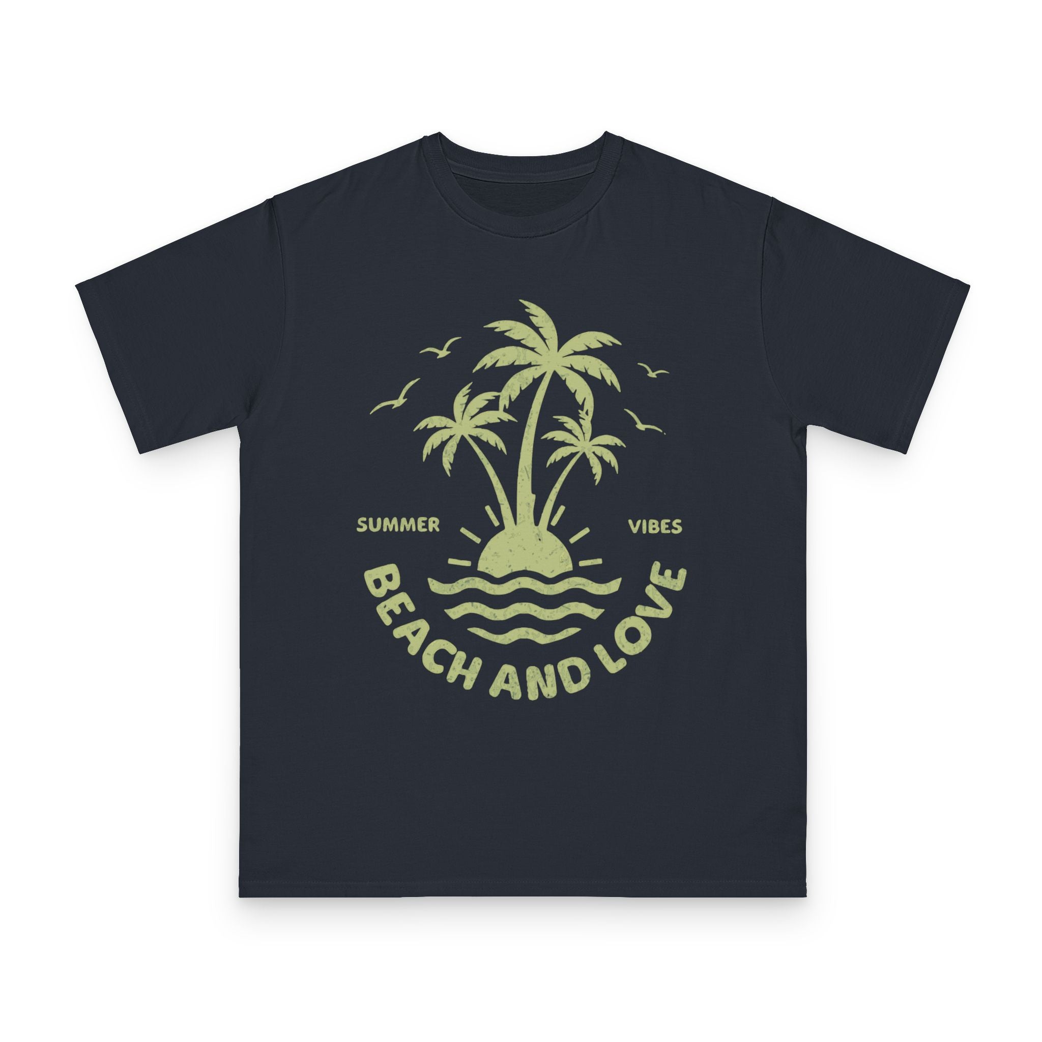 Beach and Love T-Shirt — Summer Vibes Palm Tree Tee