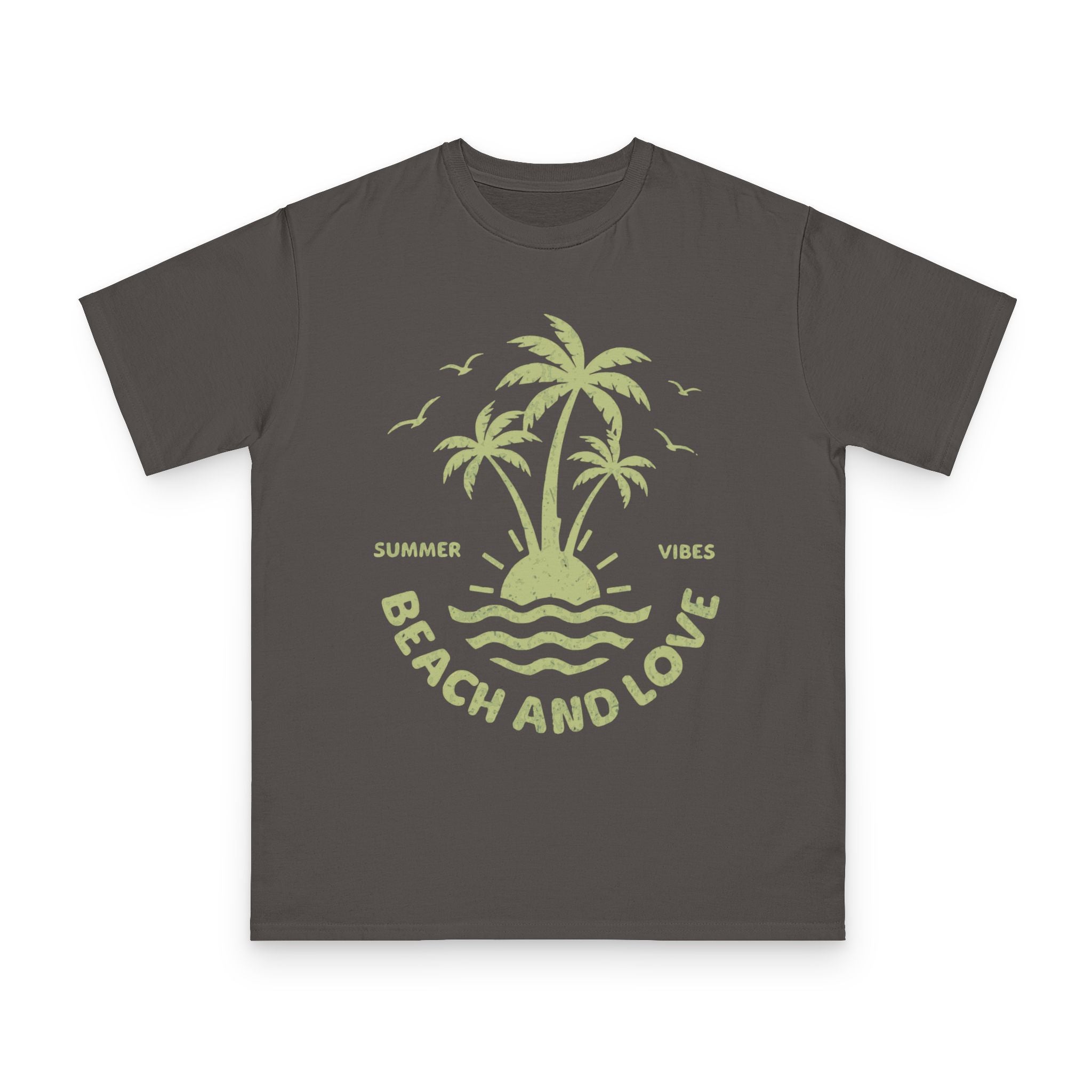Beach and Love T-Shirt — Summer Vibes Palm Tree Tee