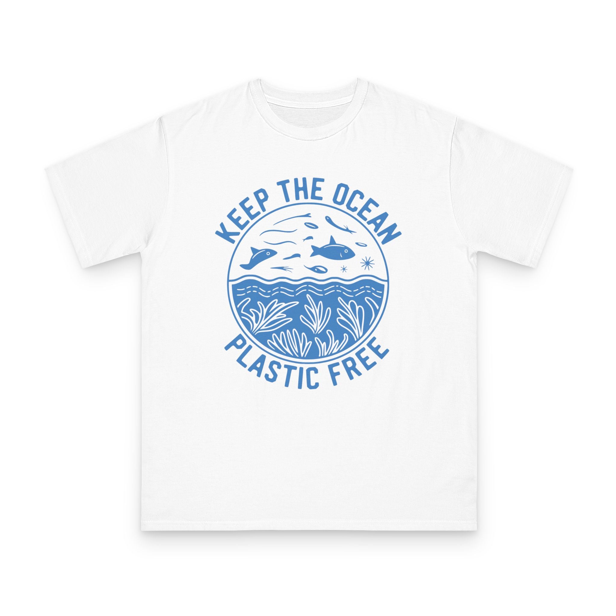 Keep the Ocean Plastic Free Tee — Organic Cotton Ocean Conservation T-Shirt