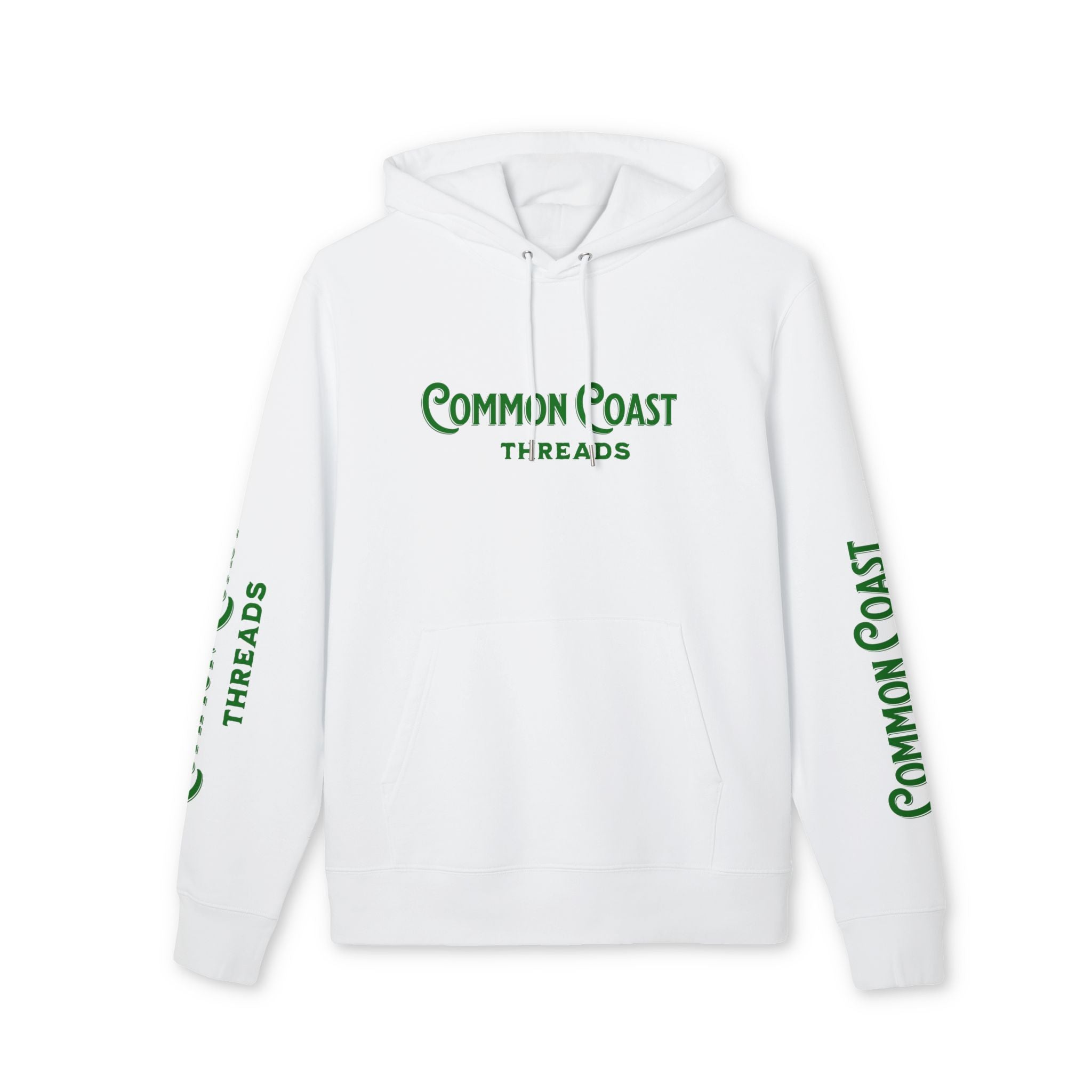 Organic Cotton Hoodie — "Make Waves Not War" Surf Graphic Pullover