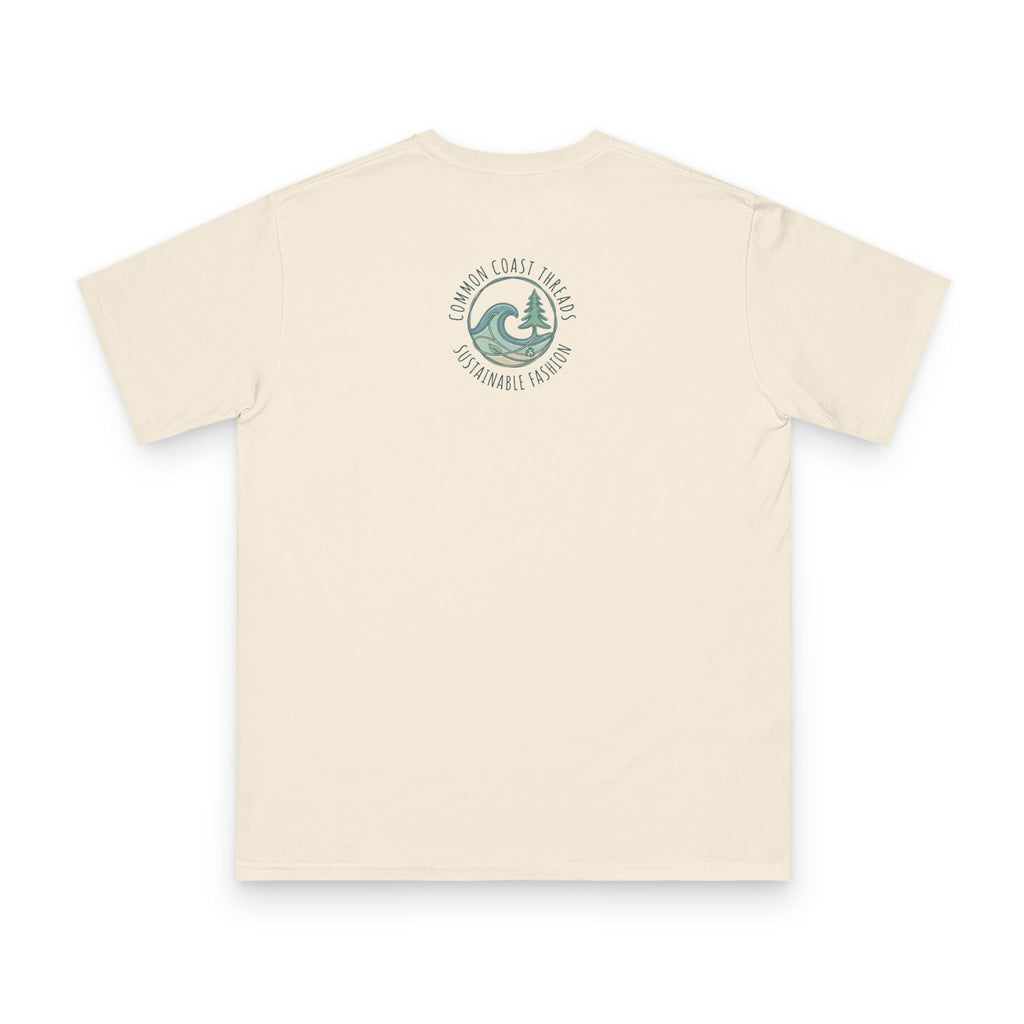 Make Waves Not War Organic Cotton T-Shirt — Retro Surf Peace Graphic Tee