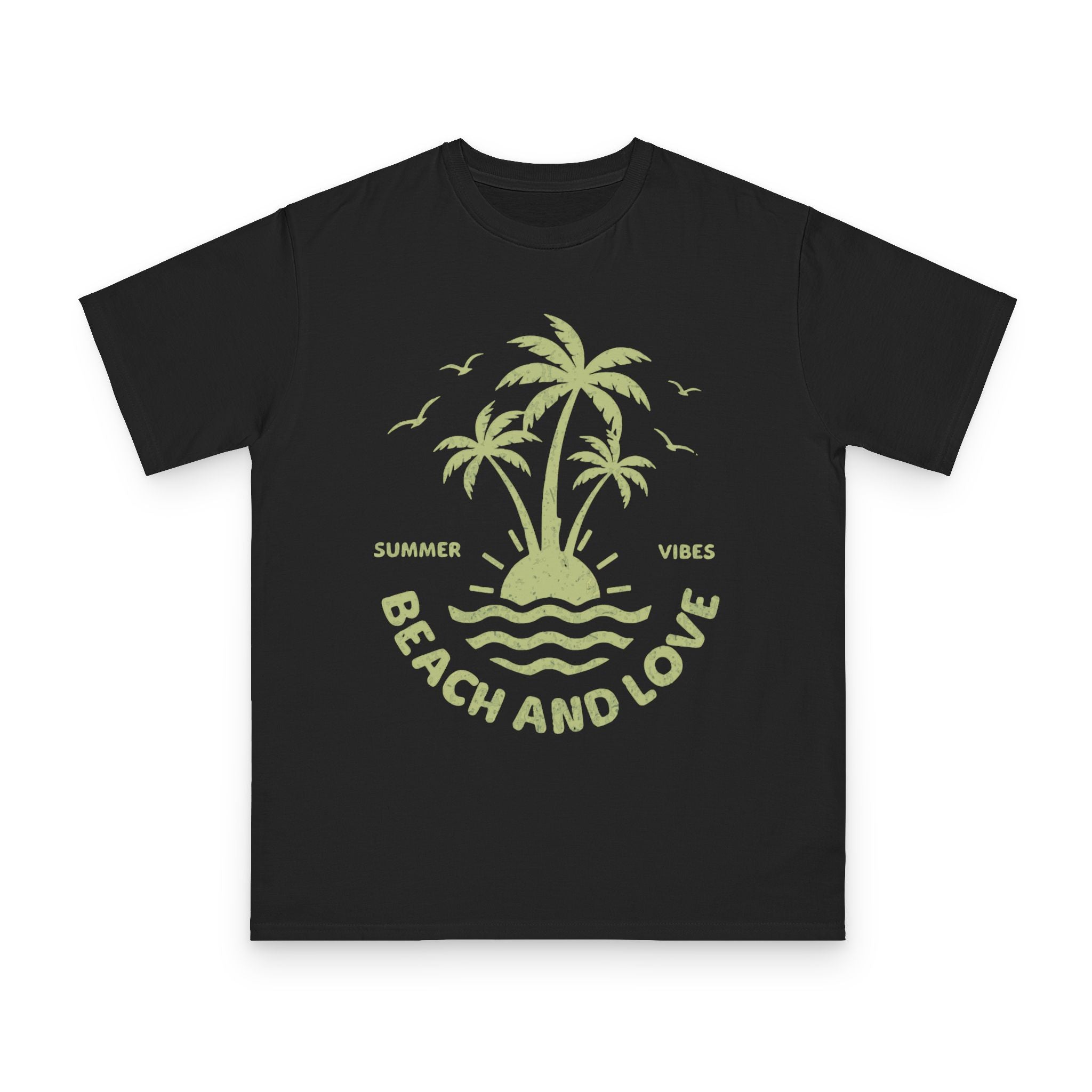 Beach and Love T-Shirt — Summer Vibes Palm Tree Tee