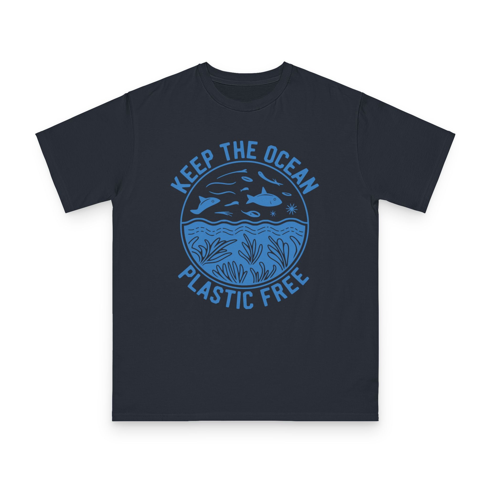 Keep the Ocean Plastic Free Tee — Organic Cotton Ocean Conservation T-Shirt