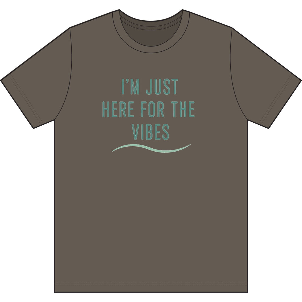Just Here for the Vibes Organic Tee — Sustainable Outdoor T-Shirt