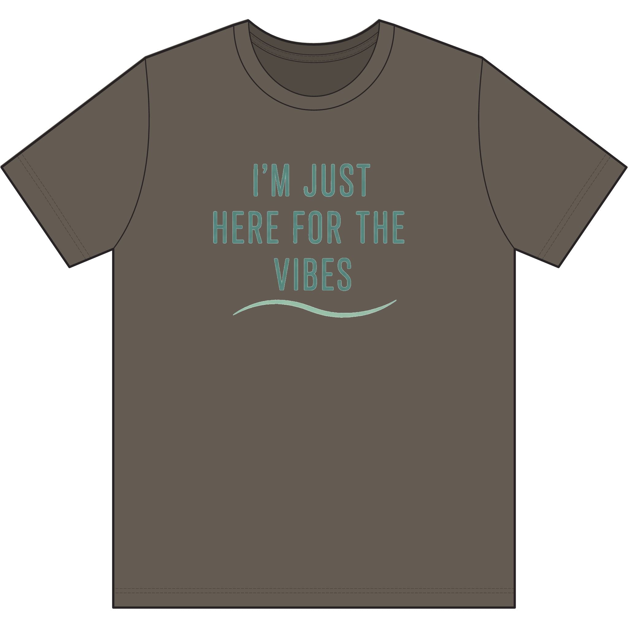 Just Here for the Vibes Organic Tee — Sustainable Outdoor T-Shirt