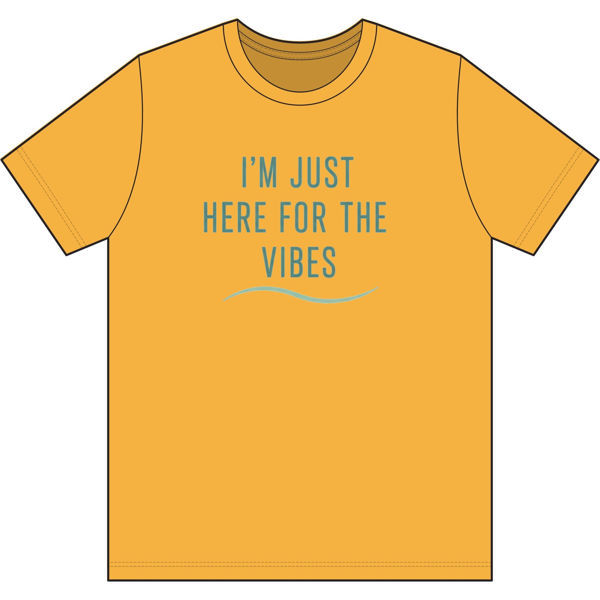 Just Here for the Vibes Organic Tee — Sustainable Outdoor T-Shirt