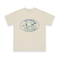Make Waves Not War Organic Cotton T-Shirt — Retro Surf Peace Graphic Tee