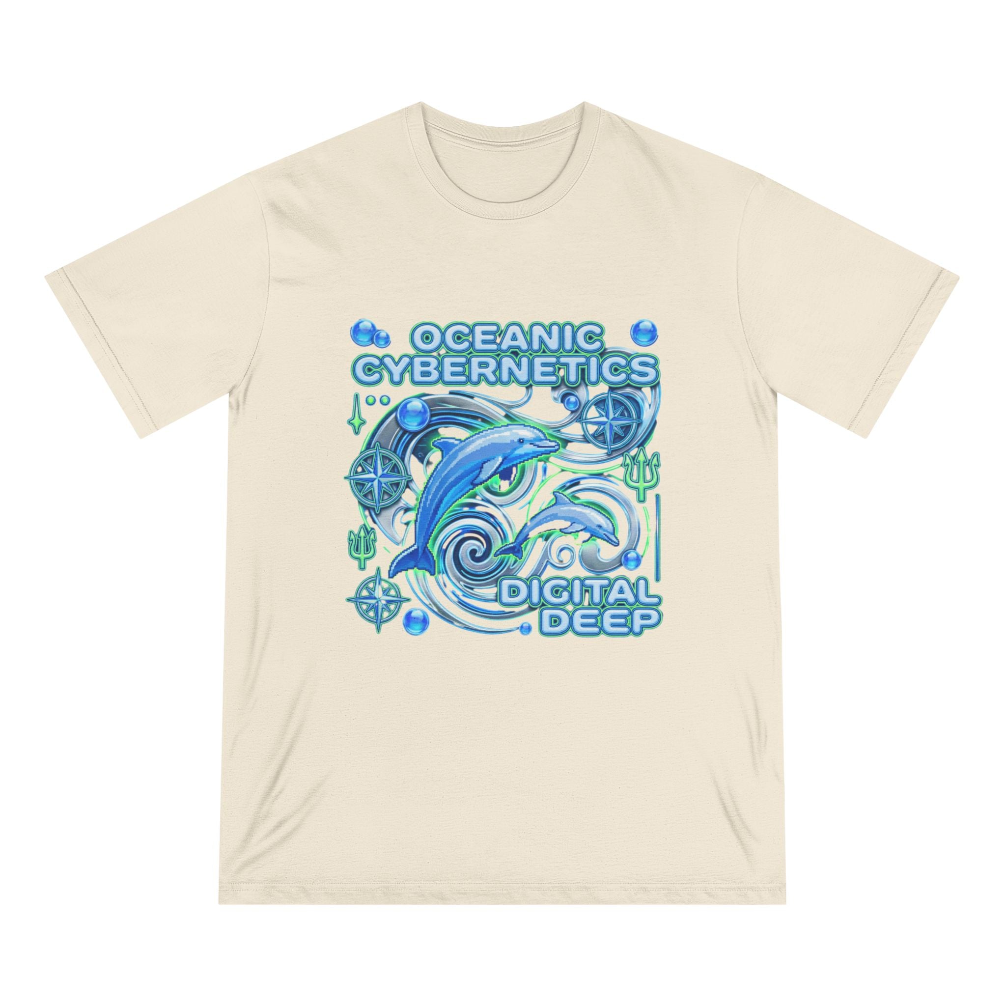 Oceanic Cybernetics T-Shirt — "Digital Deep" Dolphin Graphic
