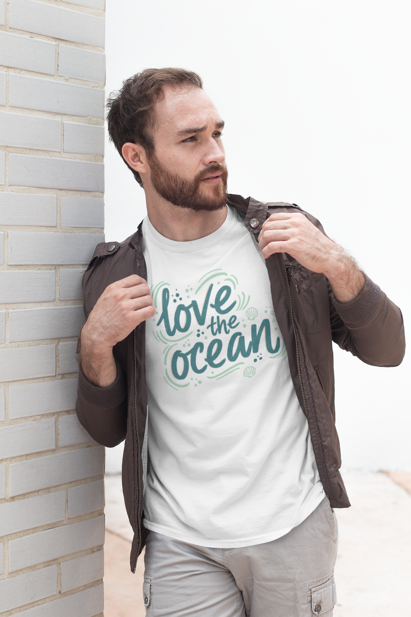 Coastal Waves Organic T-Shirt — 'Common Coast Love the Ocean Graphic