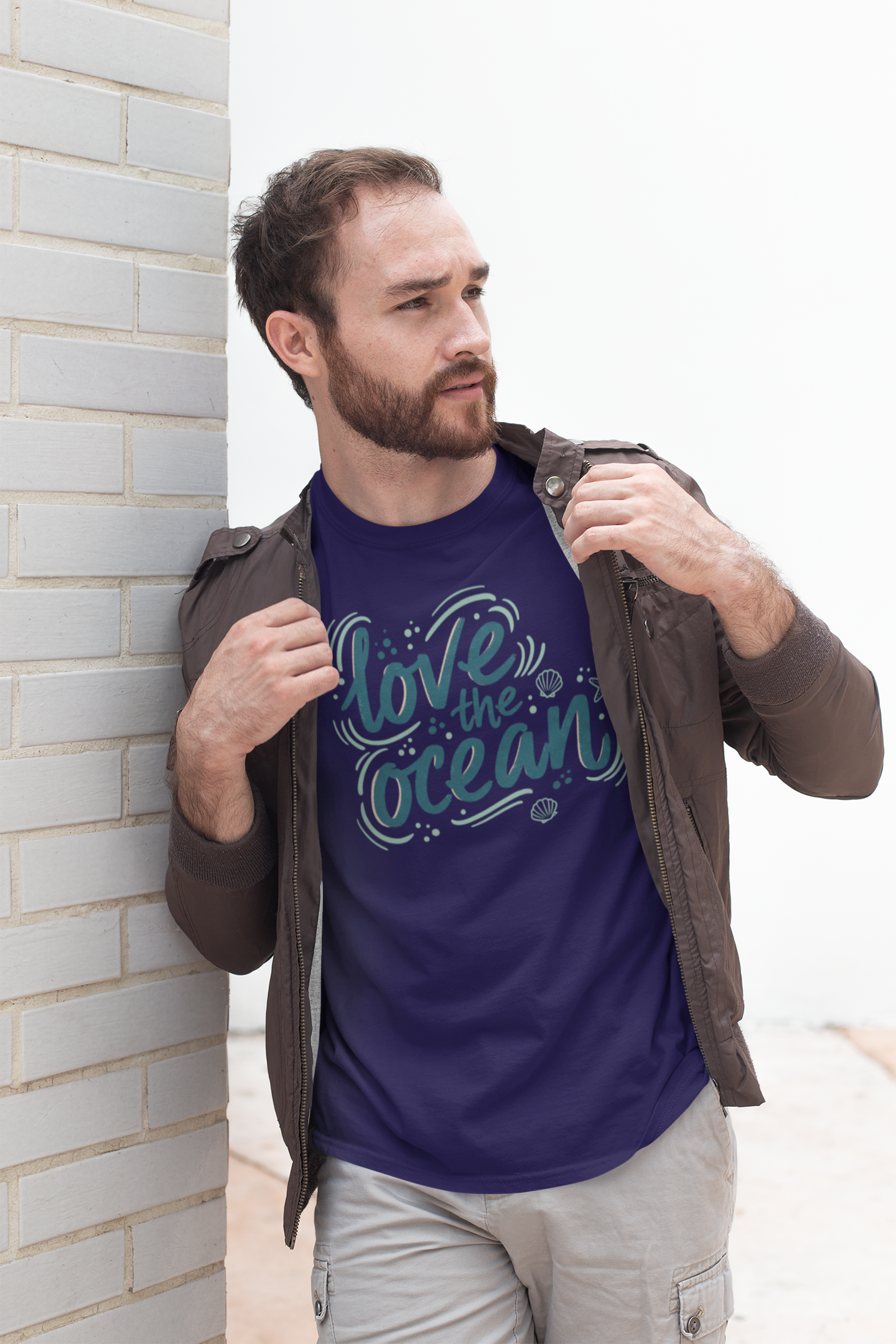 Coastal Waves Organic T-Shirt — 'Common Coast Love the Ocean Graphic