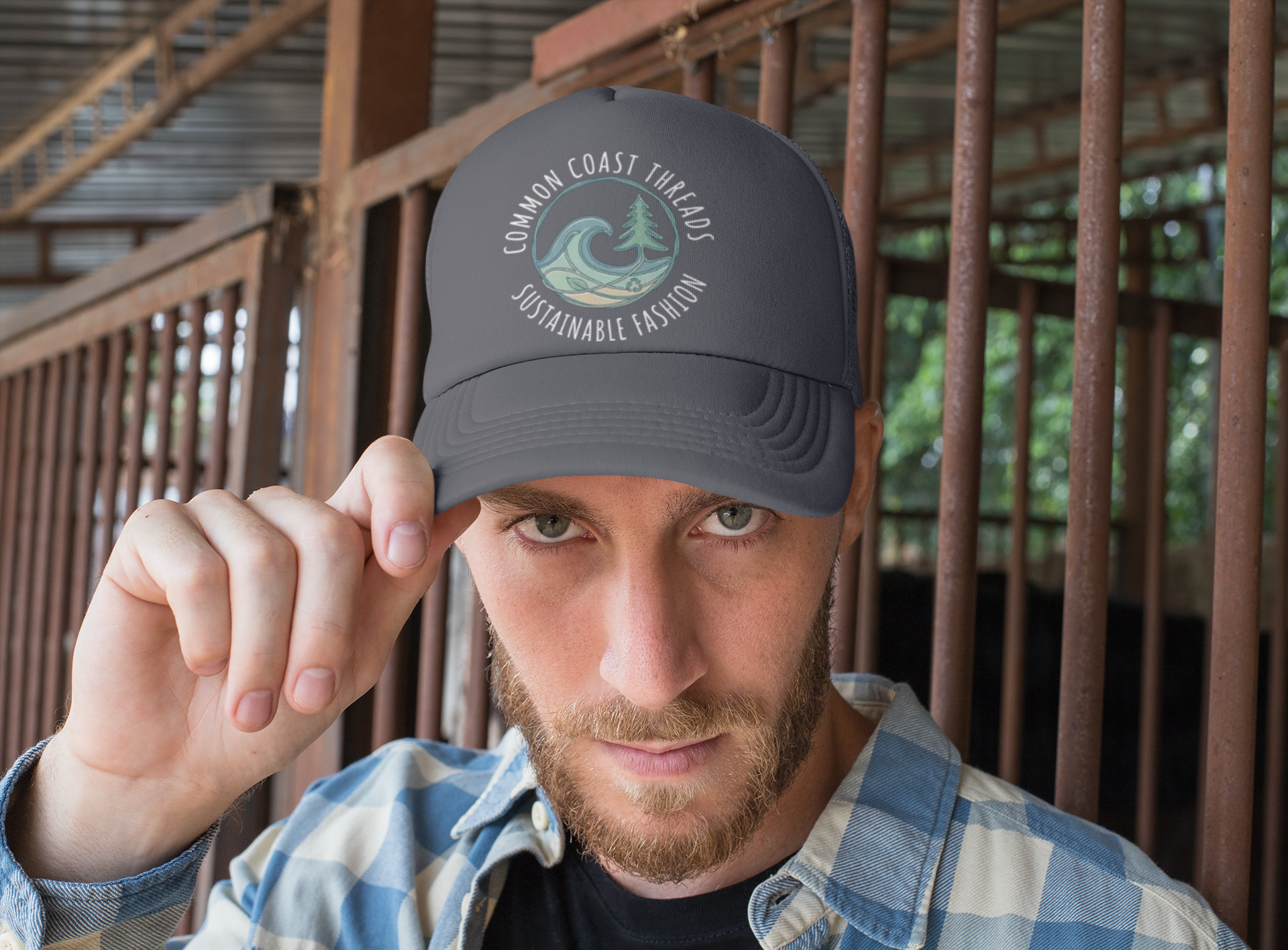 Common Coast Threads Eco-Friendly Embroidered Baseball Cap