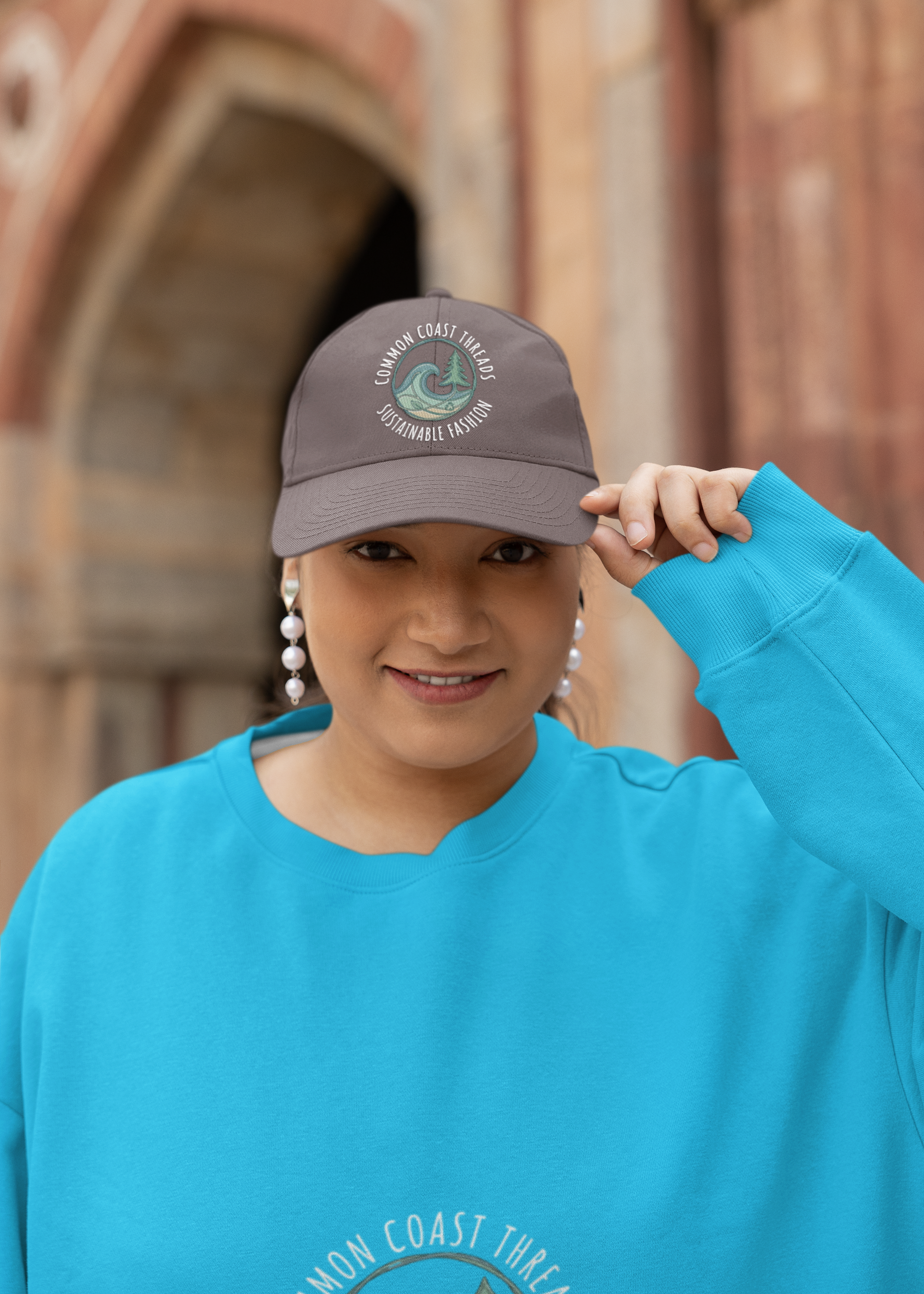 Common Coast Threads Eco-Friendly Embroidered Baseball Cap