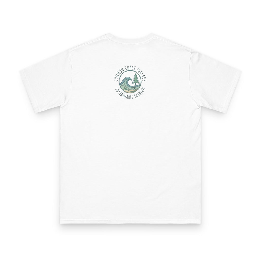 Make Waves Not War Organic Cotton T-Shirt — Retro Surf Peace Graphic Tee