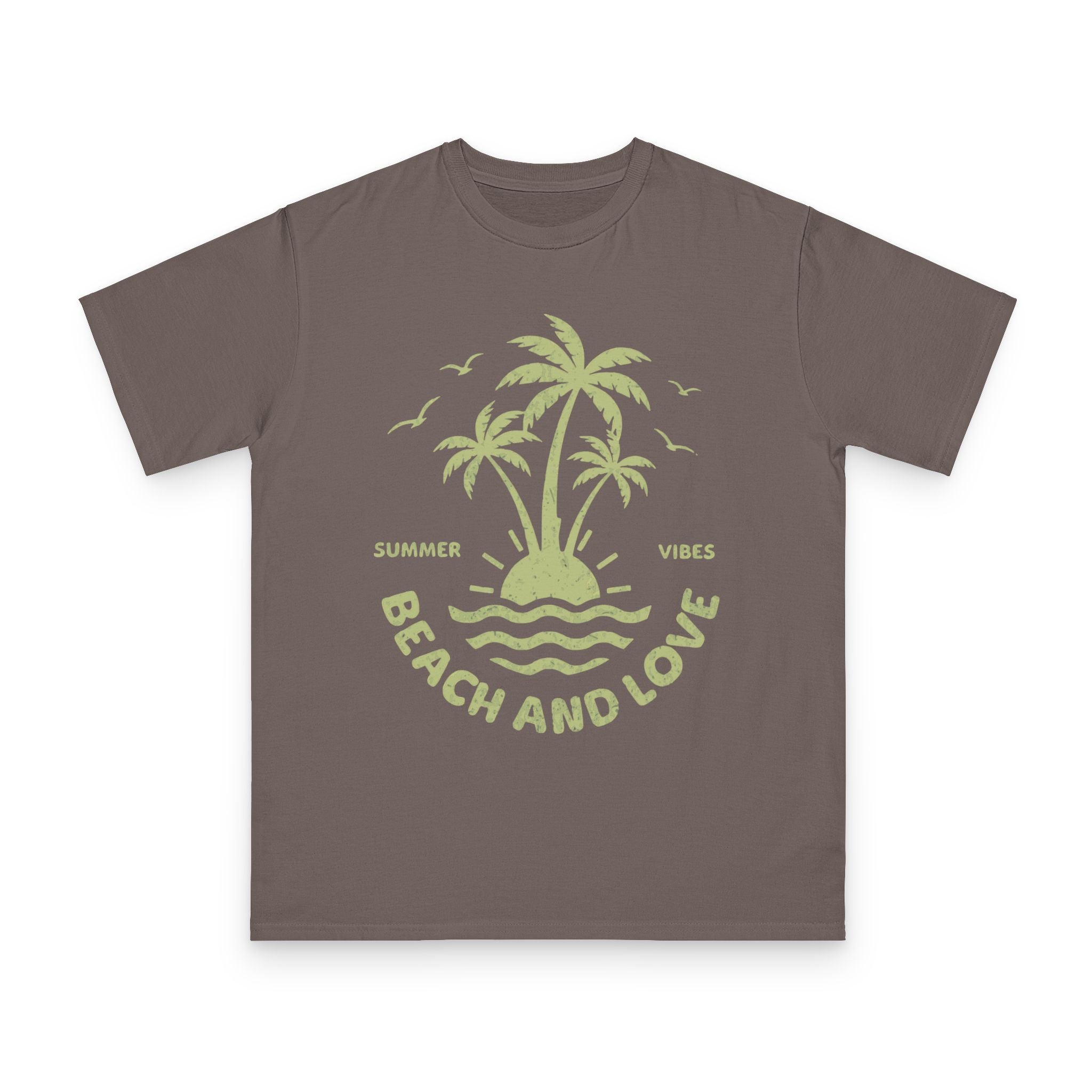 Beach and Love T-Shirt — Summer Vibes Palm Tree Tee
