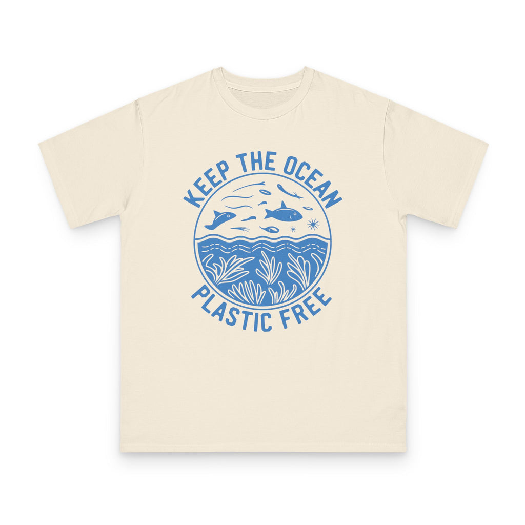 Keep the Ocean Plastic Free Tee — Organic Cotton Ocean Conservation T-Shirt