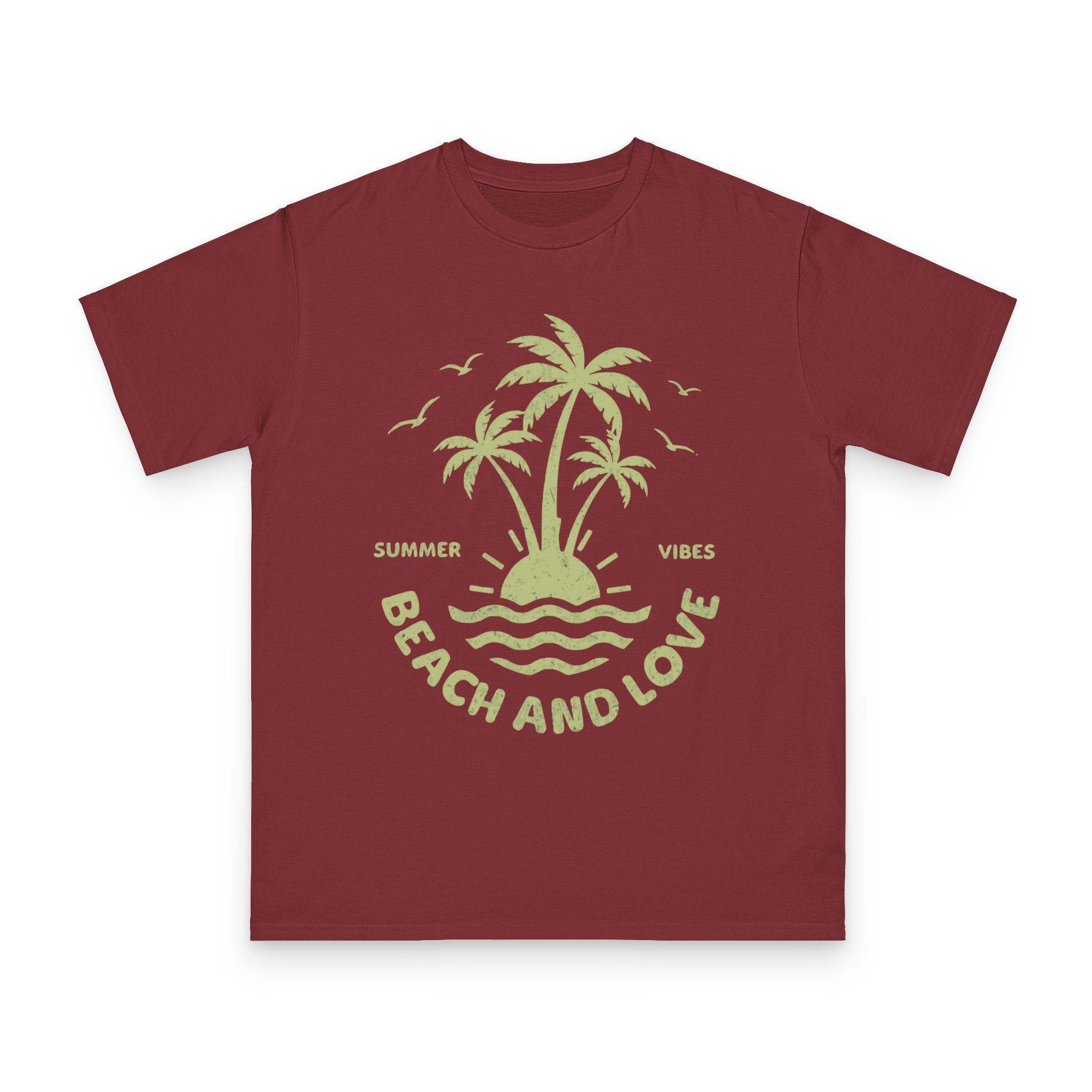 Beach and Love T-Shirt — Summer Vibes Palm Tree Tee