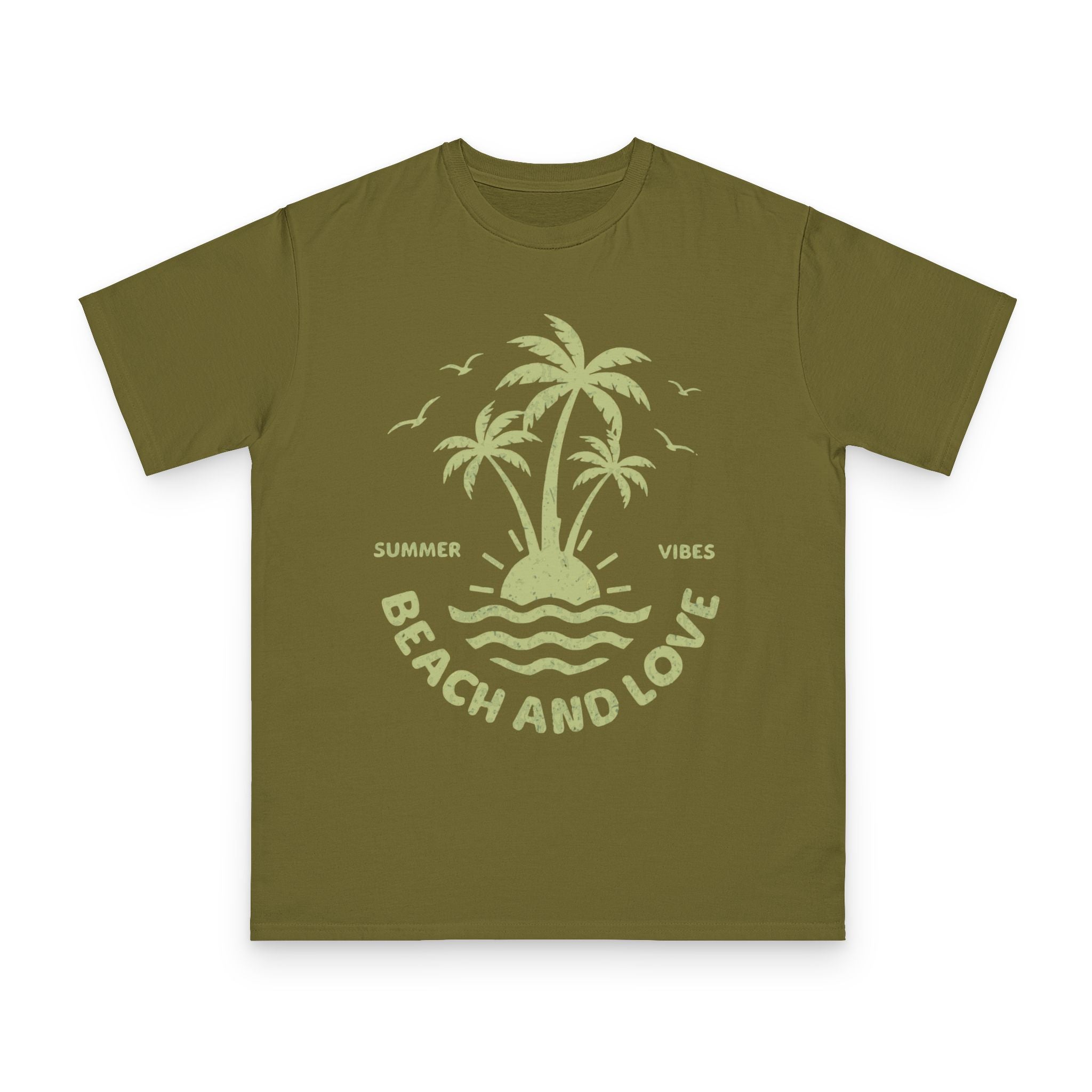 Beach and Love T-Shirt — Summer Vibes Palm Tree Tee